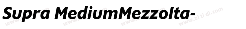Supra MediumMezzoIta字体转换